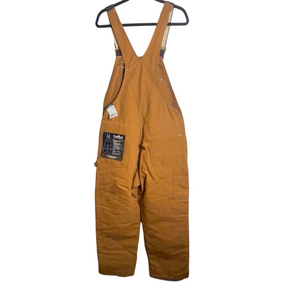 New Carhartt Duck Bib Overall Artic Quilt Lined Size 38 X 30 - Picture 5 of 10